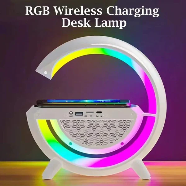 3in 1 Rainbow Light/Wireless Charger)Speaker - Image 6