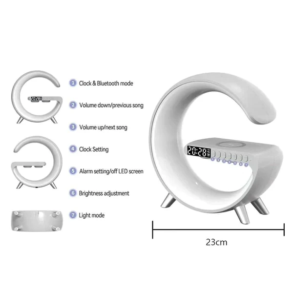 3in 1 Rainbow Light/Wireless Charger)Speaker - Image 7