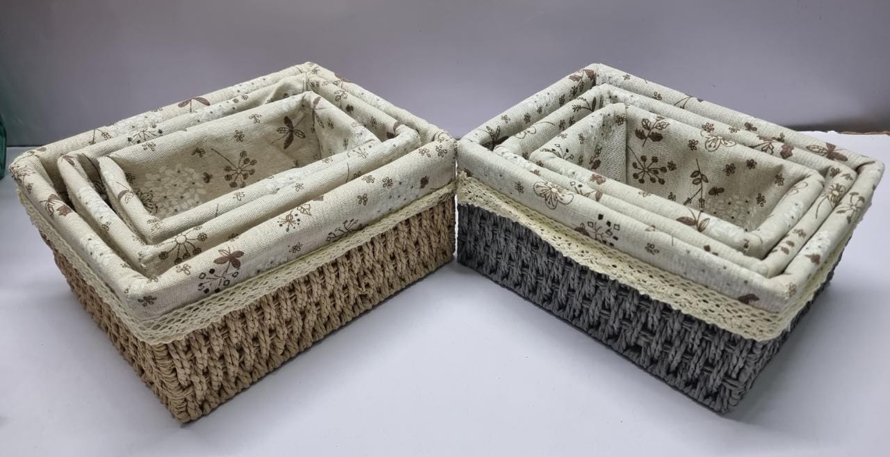 3pcs Multifunctional Handmade Rattan Storage Basket - Image 4