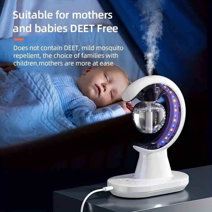 3in1 Smart Mosquito Killer Lamp with Humidifier, Electric Mosquito Repellent, Night Light for Home - Image 3