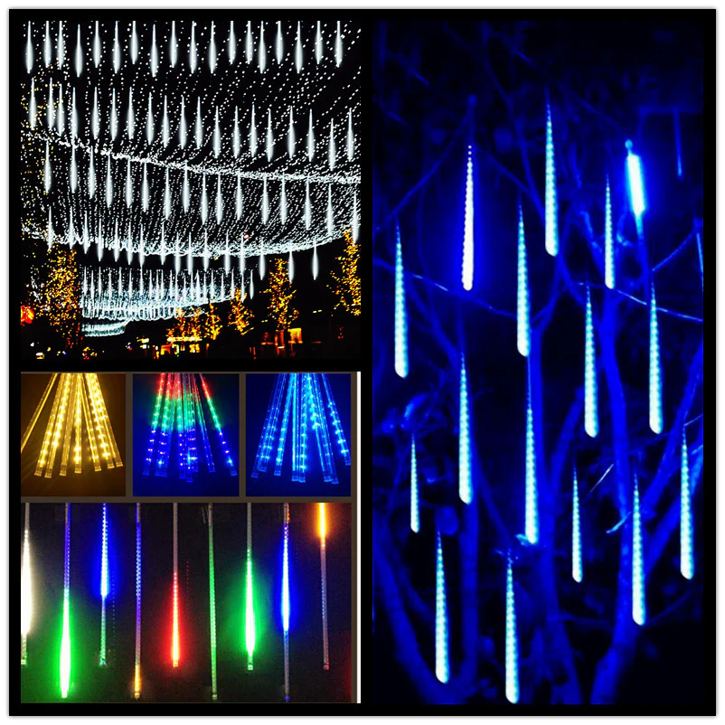 3M Solar Meteor Shower Rain Led String Lights* - Image 3