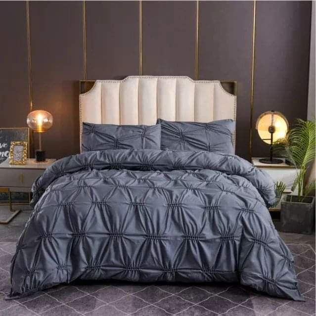 3pc Double Pinch Pleat Duvet cover set - Image 2