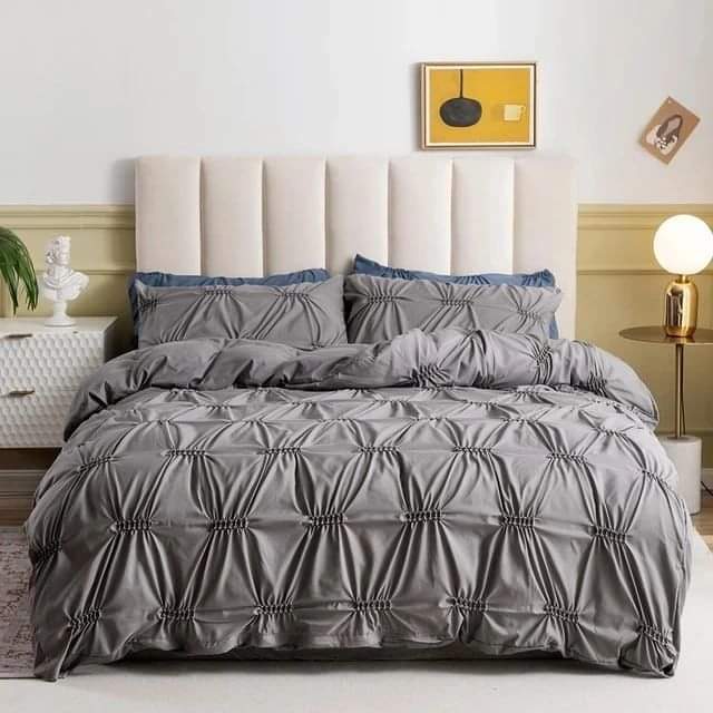 3pc Double Pinch Pleat Duvet cover set - Image 4