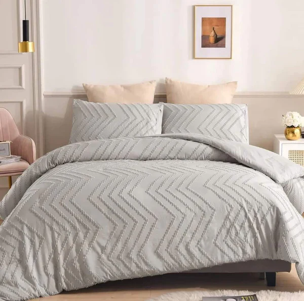 3pc Tufted Wave Duvet cover set - Image 2