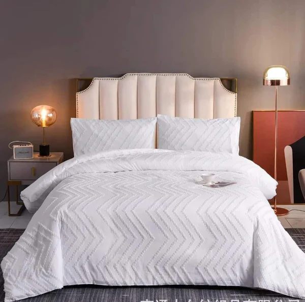 3pc Tufted Wave Duvet cover set - Image 3