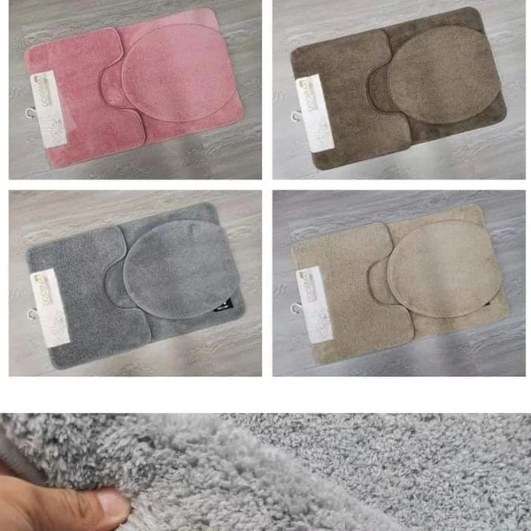 3pcs Bathroom &Toilet Mats - Image 2