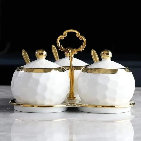 3pcs Ceramic Cannister set - Image 3