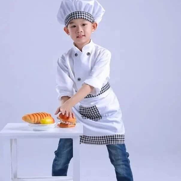 3pcs Children Professional Chef costume - Image 3