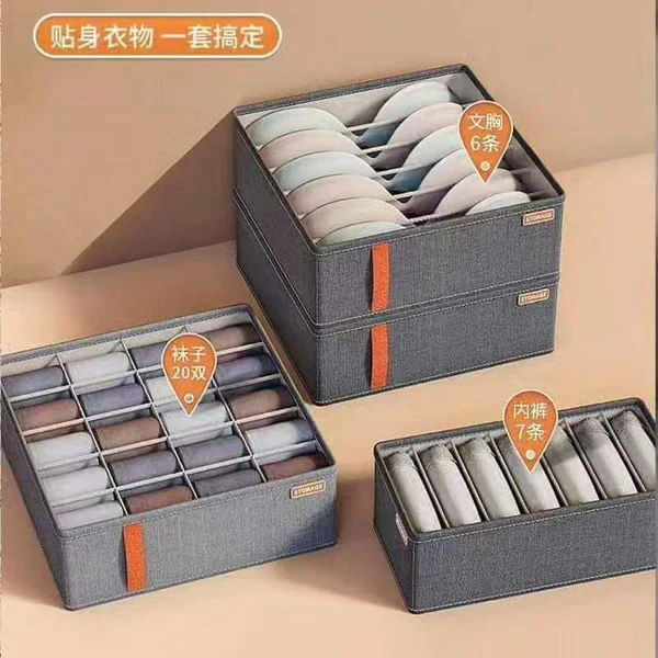 Wardrobe Clothes Organizer Underwear Socks Bra Storage Cabinet Drawer Organizers - Image 2