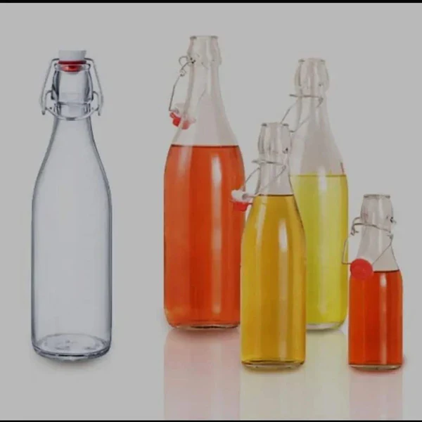 Glass Clip Beverage Bottle - Image 2