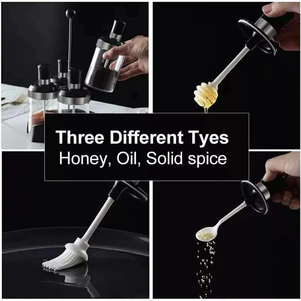 3pcs Glass Spice jar - Image 5