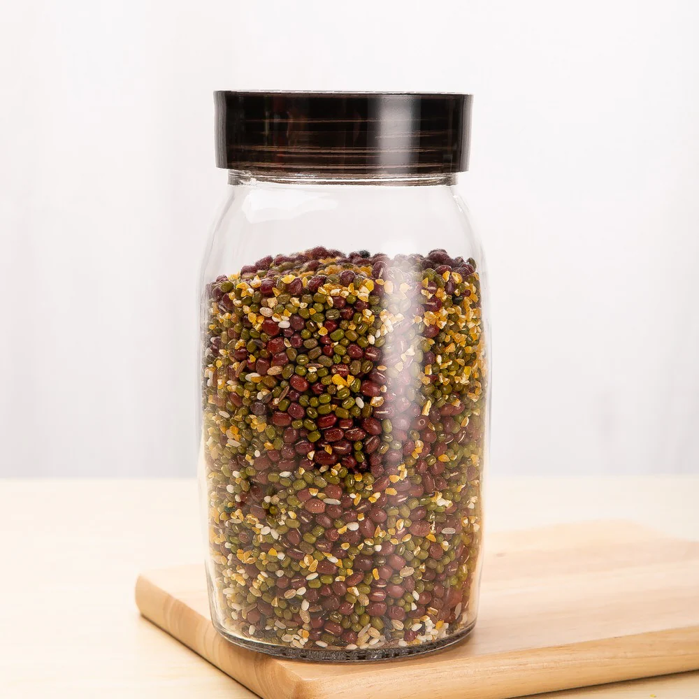 3Pcs Glass Sealed Storage Jar With Plastic Lids 1.8L - Image 3