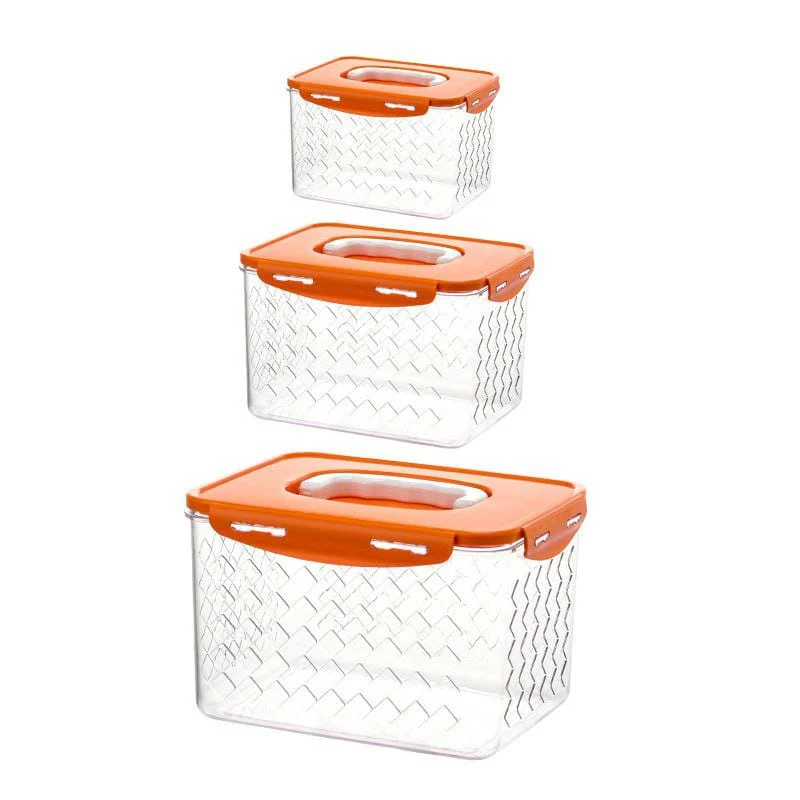 3pcs heavy acrylic fridge storage containers - Image 2