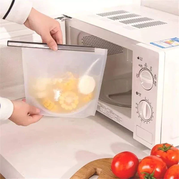 3pcs Reusable Silicone Fridge Bags - Image 3