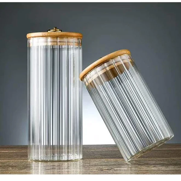 3pcs set Airtight Kitchen Glass Storage Jars - Image 6