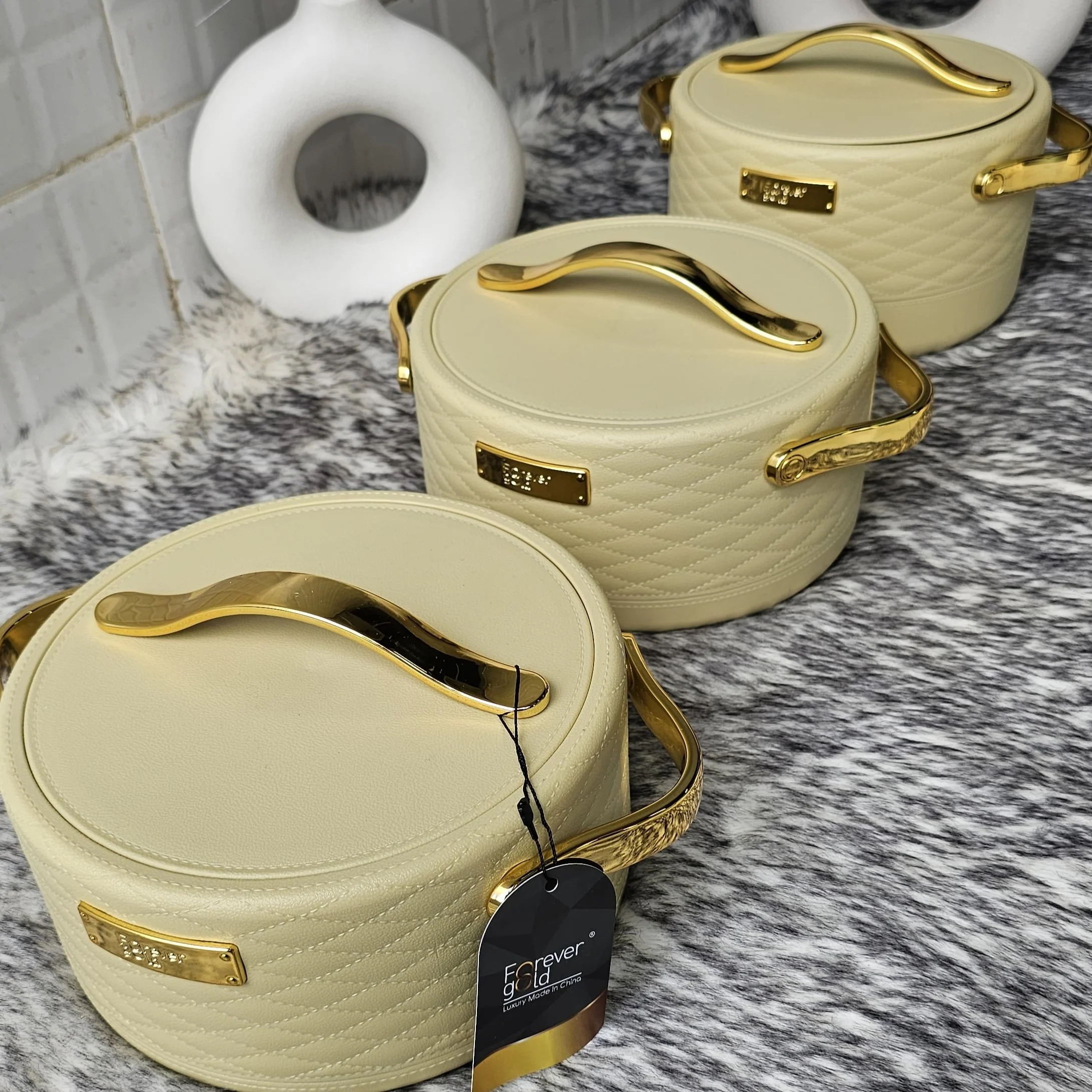 3pcs Set Luxurious Nordic Insulated Hotpots - Image 7