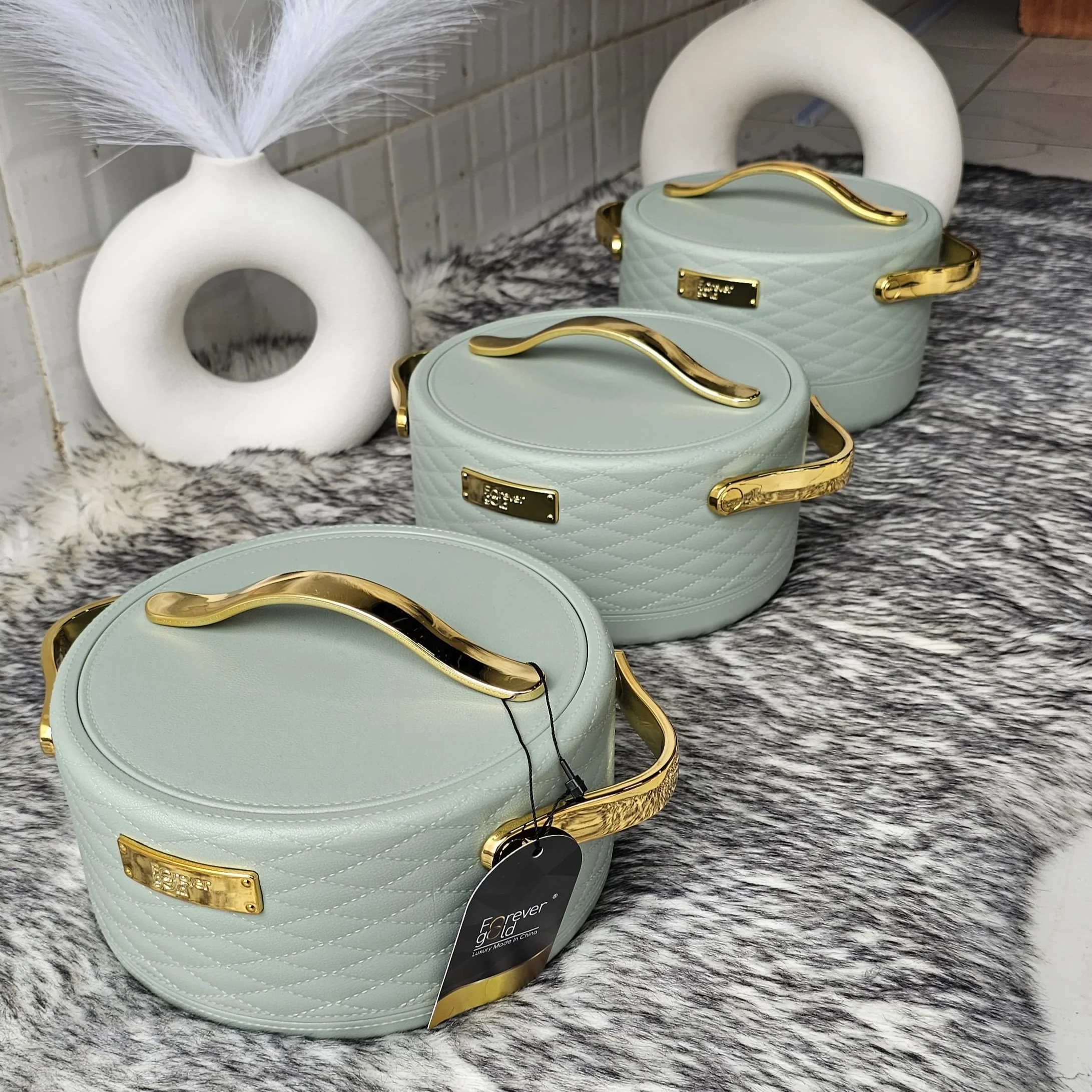 3pcs Set Luxurious Nordic Insulated Hotpots - Image 8