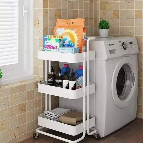 3Tier Multifunctional Rolling Cart - Image 2
