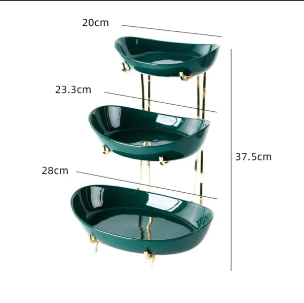 3Tier Nordic Ceramic Fruit/Snack Stand - Image 4