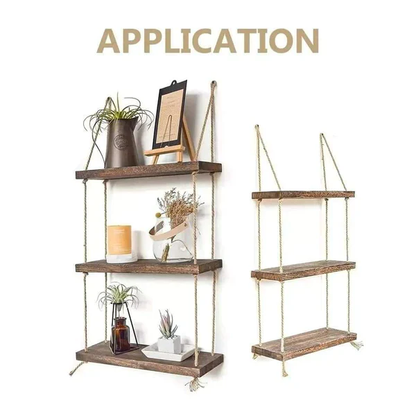 3Tier Rustic floating shelves/ organizer rack - Image 2