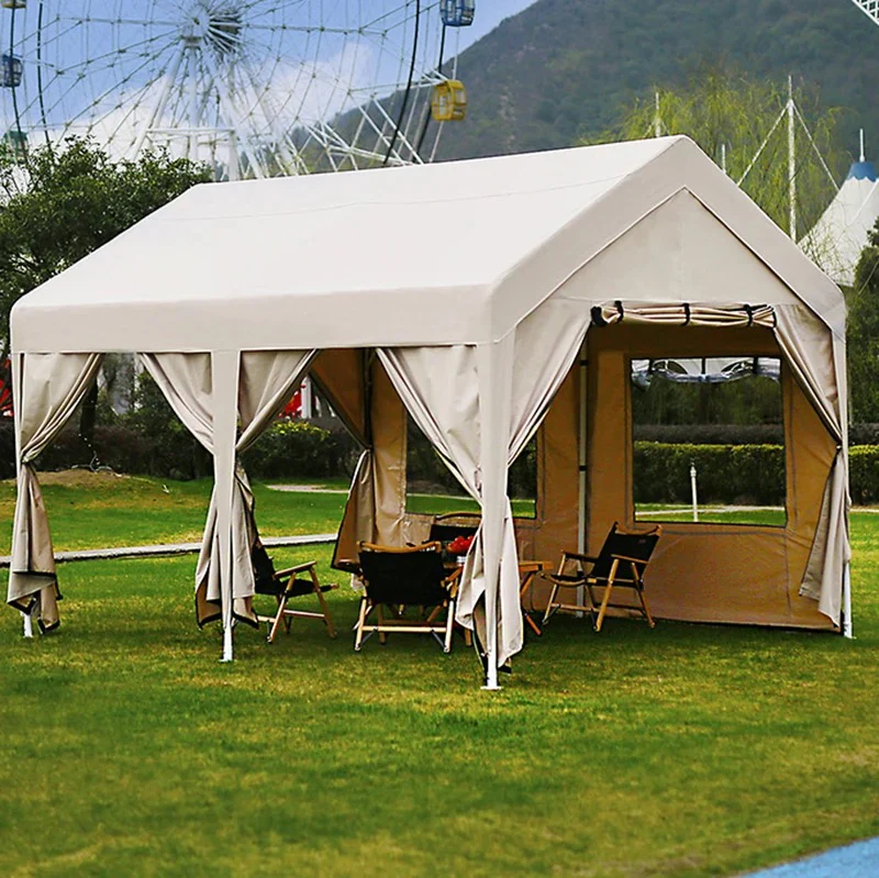 3x6 Outdoor Simple Stall Canopy Tent Portable Folding Gazebos Rainproof Sunproof Parking Shed Modern Garden Patio - Image 4