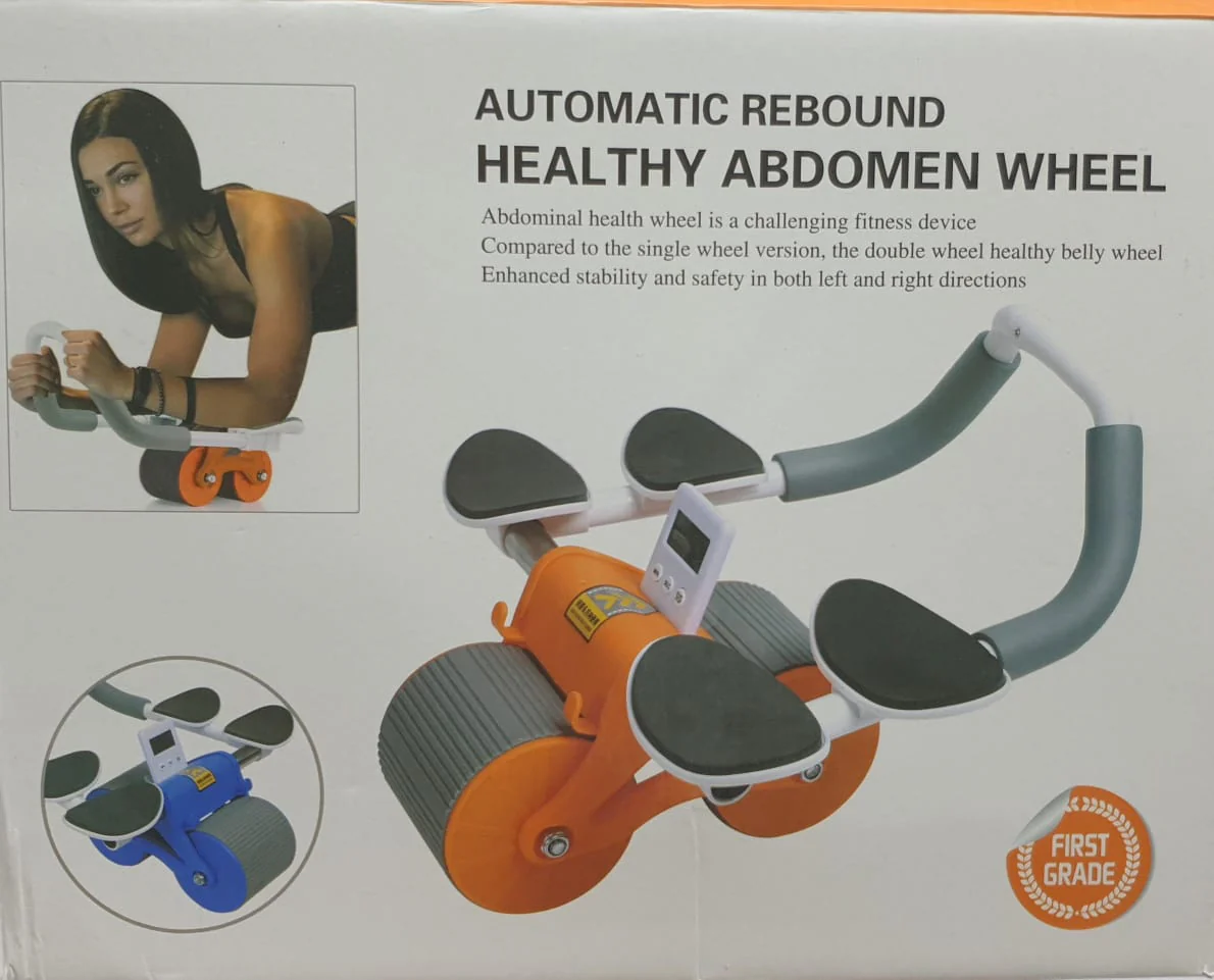 4 Abdominal Exercise Wheel, Automatic Rebound Tummy Control Abdominal Roller elbow pad - Image 11