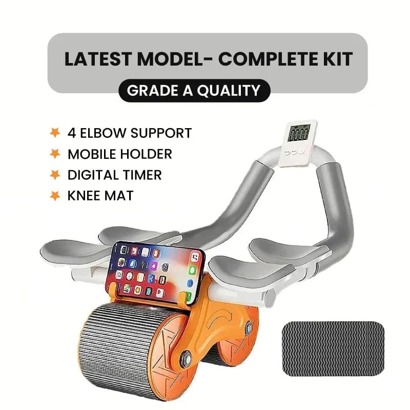 4 Abdominal Exercise Wheel, Automatic Rebound Tummy Control Abdominal Roller elbow pad - Image 6