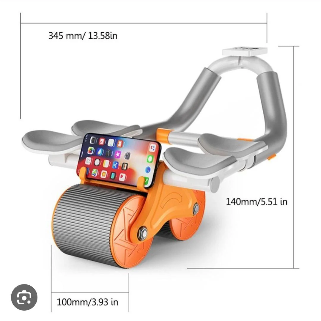 4 Abdominal Exercise Wheel, Automatic Rebound Tummy Control Abdominal Roller elbow pad - Image 9