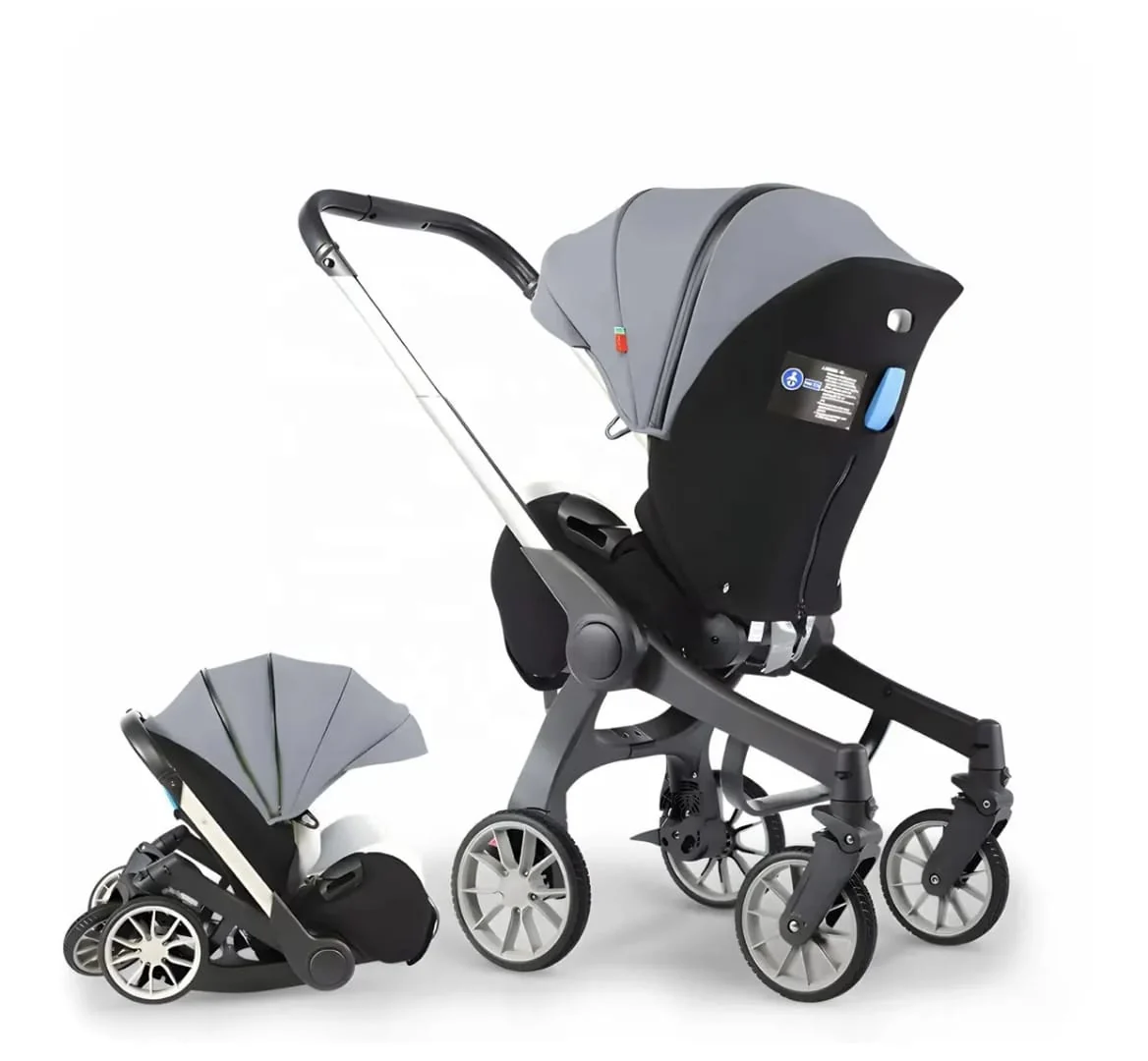4-in-1 Lightweight Foldable Baby Stroller | Reclining | Two-Way Facing | Newborn to Toddler - Image 2