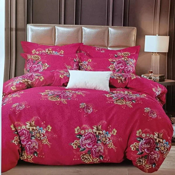 4 in 1 Microfibre Double Sided Duvet Cover Set - Image 3