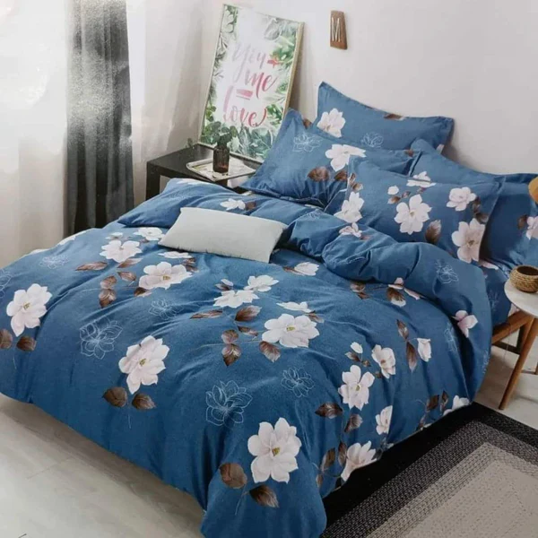 4 in 1 Microfibre Double Sided Duvet Cover Set - Image 5