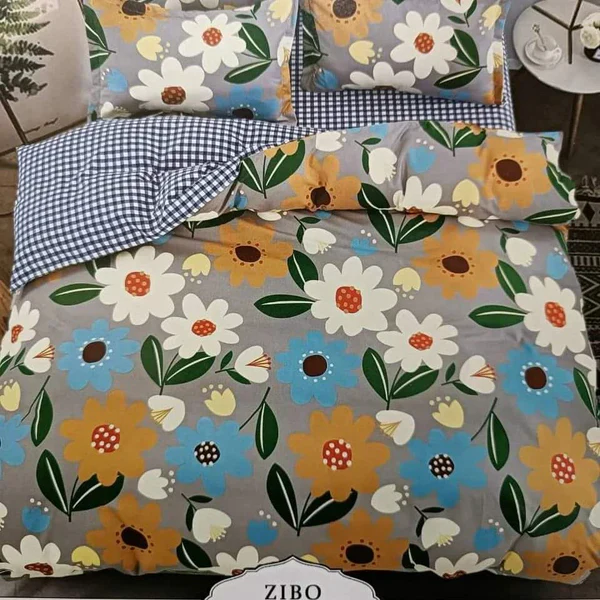 4 in 1 Microfibre Double Sided Duvet Cover Set - Image 6