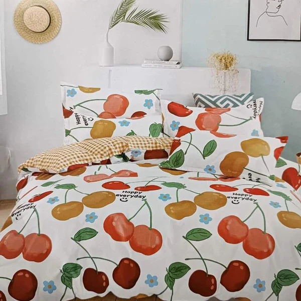 4 in 1 Microfibre Double Sided Duvet Cover Set - Image 8