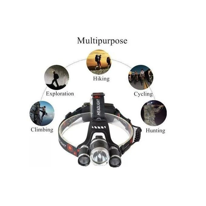 4 in 1 Rechargeable Headlamp,5000 Lumen Waterproof LED Headlight Flashlight Torch - Image 4