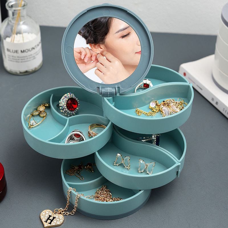 4 layer  rotating accessories storage  box - Image 2