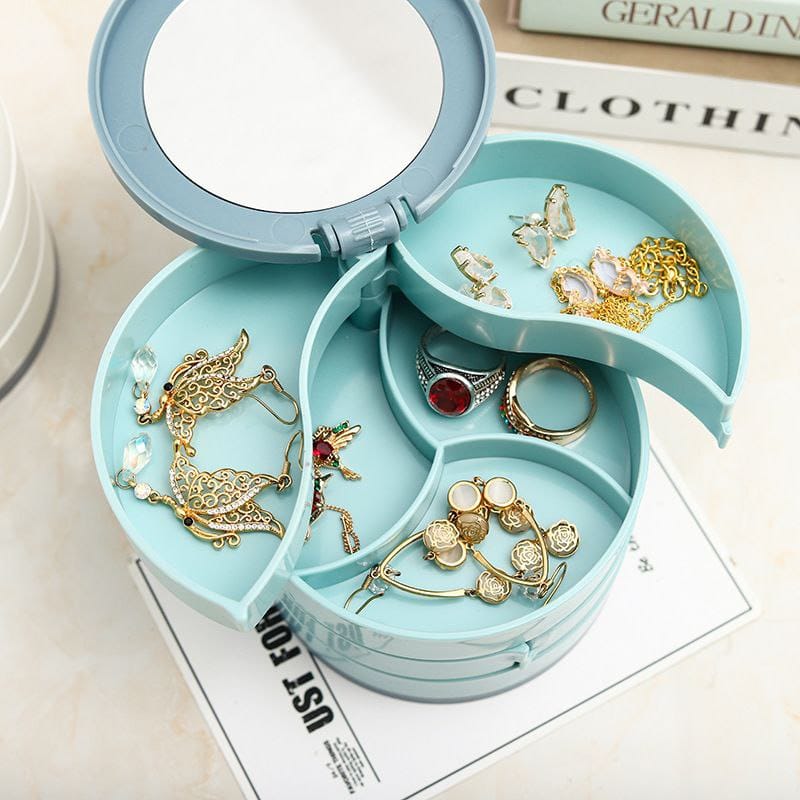 4 layer  rotating accessories storage  box - Image 4