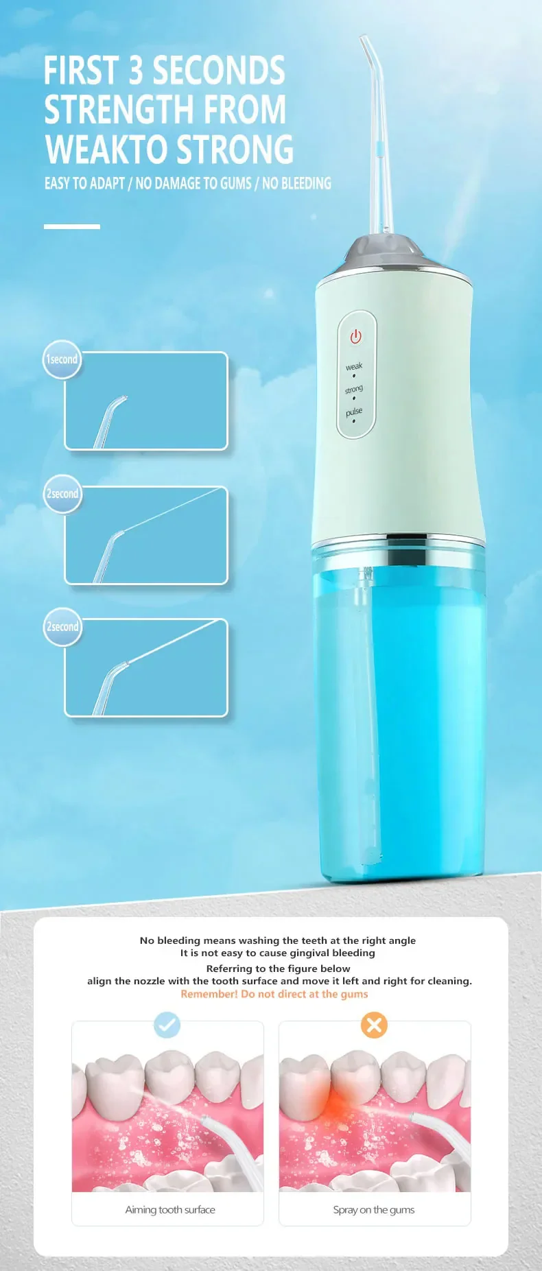 4 nozzles New Dental Water Jet Irrigator - Image 6
