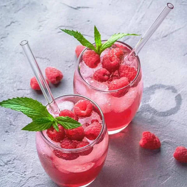 4 Pcs Reusable Glass Straws 8mm - Image 2