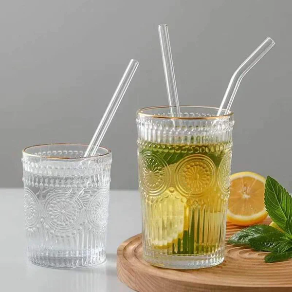 4 Pcs Reusable Glass Straws 8mm - Image 4