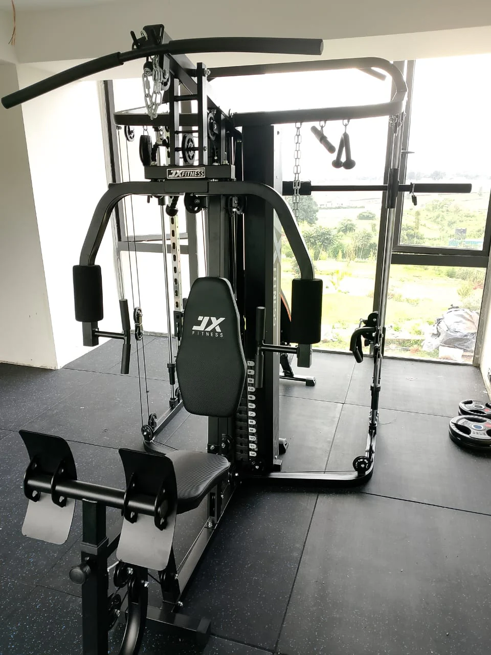 4 Station Multi Gym with Smith Machine Strength, Cardio & Weight Training - Image 2