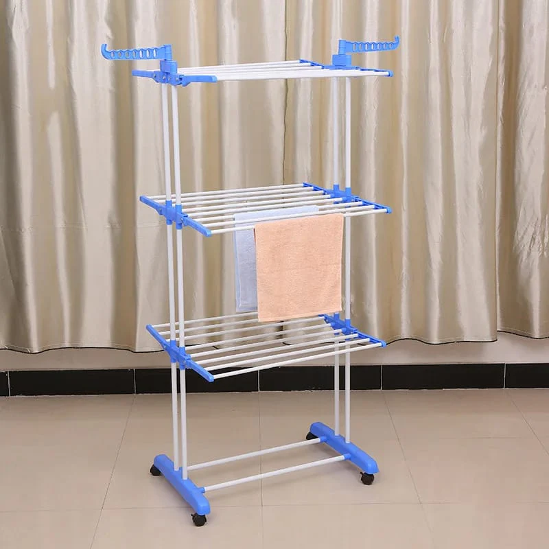 4-Tier Foldable Clothes Drying Rack Stand Airer - Image 3