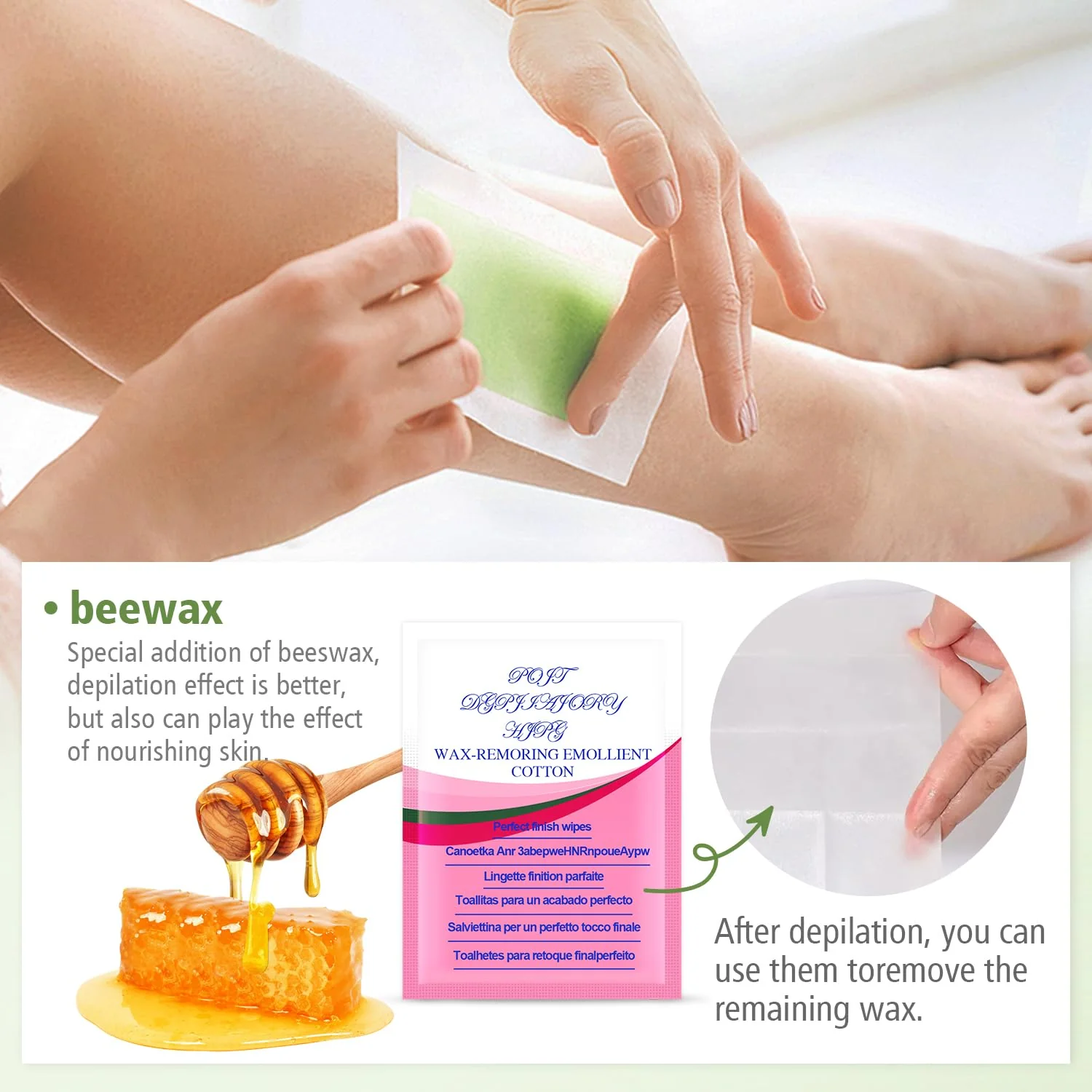 40 strips Rapid Hair removal Wax Strips - Image 2