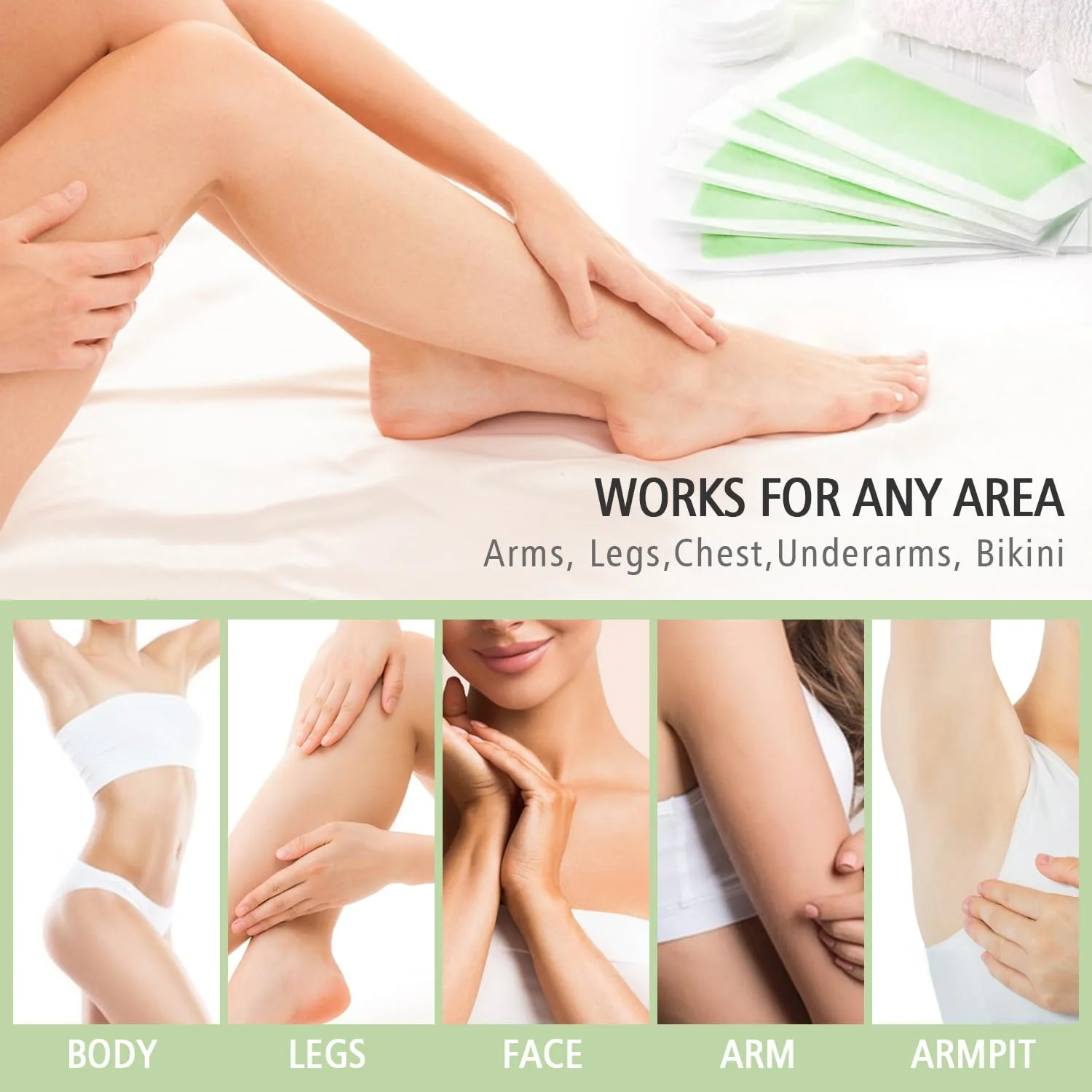 40 strips Rapid Hair removal Wax Strips - Image 4