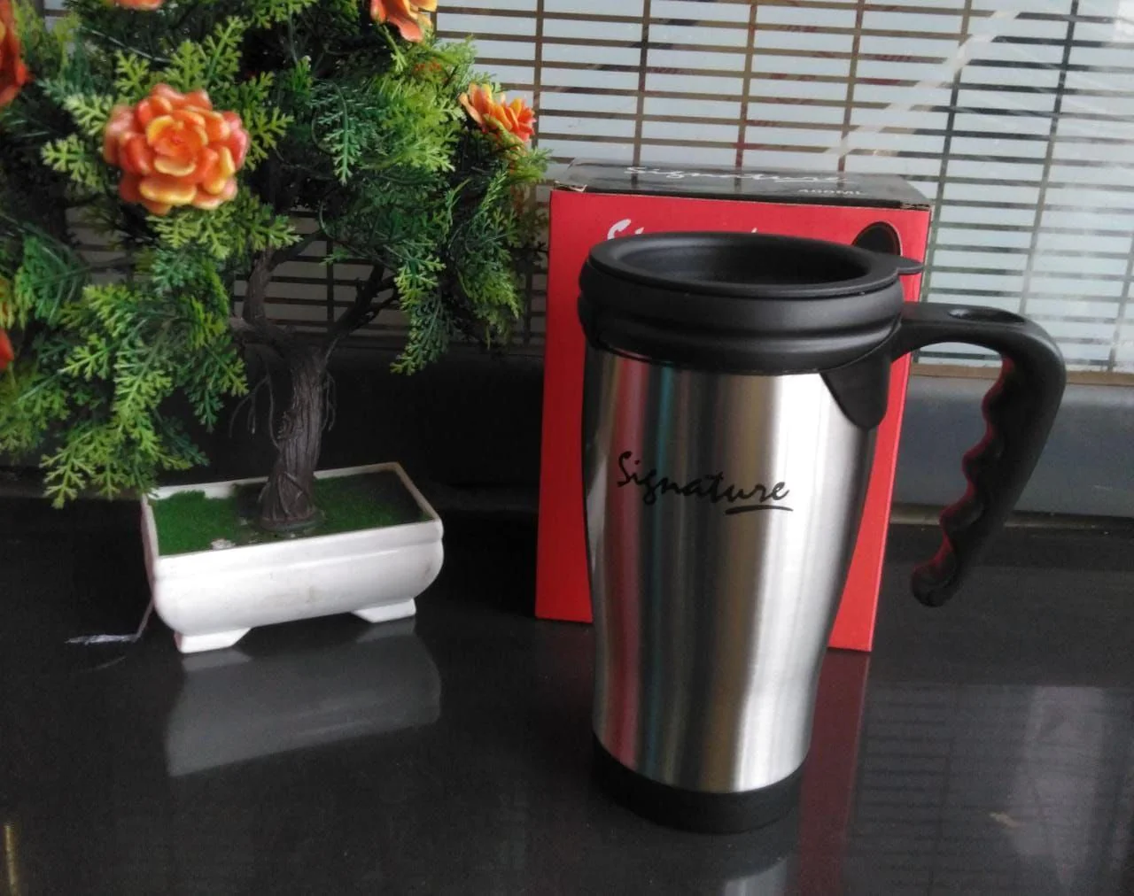 400ml Insulated Travel Mug Stainless Steel Vacuum Flask for Coffee Tea and Water - Image 2