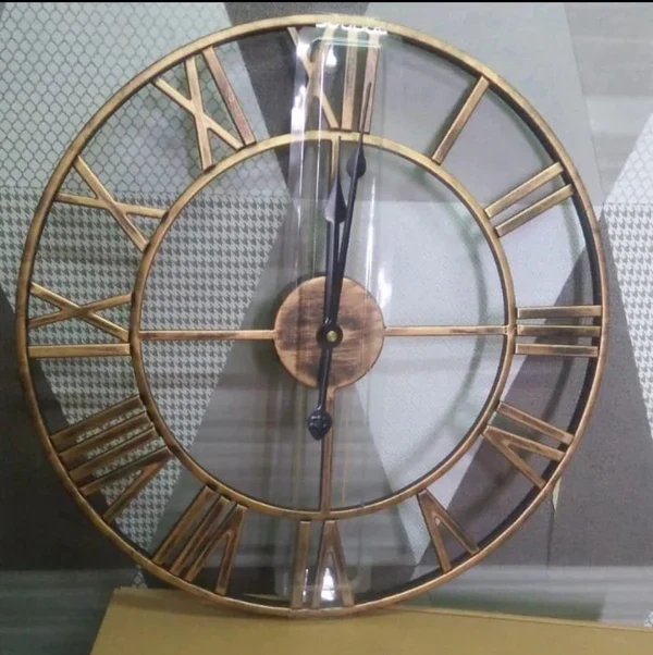 60cm Antique Roman Wall Clock - Image 4