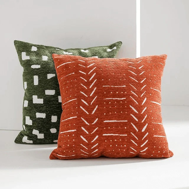 Decorative Throw Pillow Covers 45x45cm Soft Chenille Velvet Cushion Cases for Sofa & Bed | Modern Home Décor - Image 10