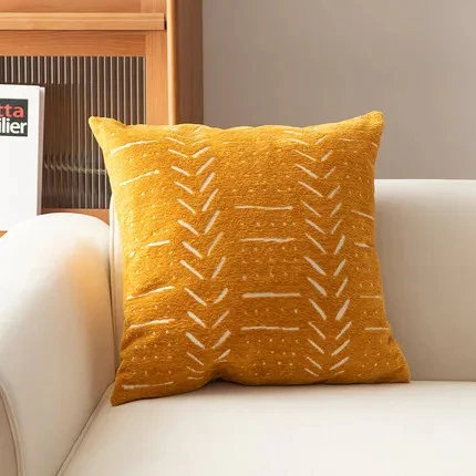 Decorative Throw Pillow Covers 45x45cm Soft Chenille Velvet Cushion Cases for Sofa & Bed | Modern Home Décor - Image 11