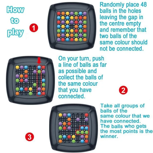 48 ball beads game, Puzzle Magic, Chess Board - Image 5