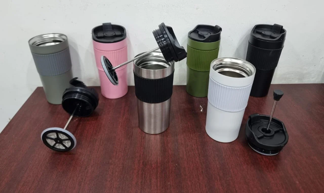 480ml French plunger coffee press thermocup - Image 2