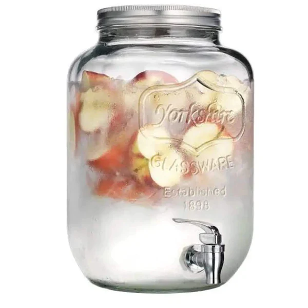 4L Glass Juice Dispenser with Tap and Stand - Image 3